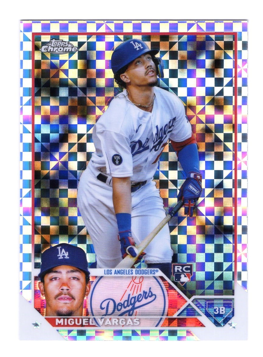 2023 Topps Chrome Miguel Vargas Rookie #161 X-Fractor Parallel