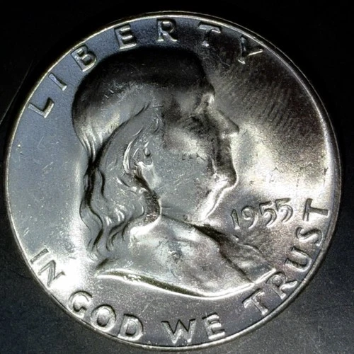 1955 (P) Franklin Silver Half Dollar BU Bugs Bunny FS-401  "Key Date Coin" #17