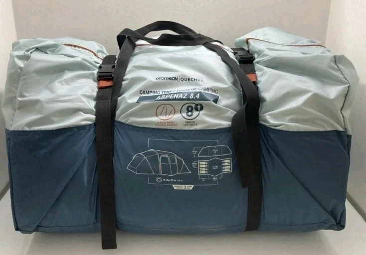 Decathlon Quechua Arpenaz 8.4 Tunnel Tent 8 Person 4 Bedroom Tent