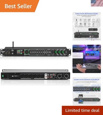 K-8 Professional KTV Digital Pre-stage Effector Anti-howling Audio Processor ...
