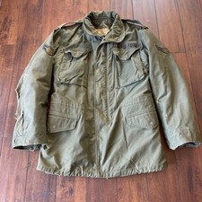 VTG US Air Force M65 Lined Field Jacket Green Vietnam 1979 Medium Flaws in Pics