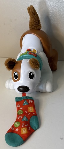 Fisher-Price 123 Crawl with Me Puppy Electronic Dog Infant Toy Works Great Moves