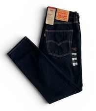 Levis 512 Slim Taper Denim Jeans Men's 36x32 Dark Wash Original Riveted
