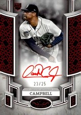 2024 Topps Tier One Break Out Autographs Red Foil Isaiah Campbell Auto /25 RC