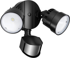 Shrimp 12W PIR LED Security Light, 1250LM 5000K Outdoor Wall Light with Sensor,