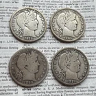 Barber Half Dollar Lot of 4 🇺🇸