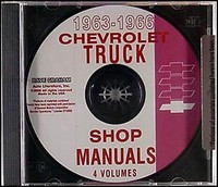 Chevrolet Werkstatthandbuch CD 1963 1964 1965 1966 Pickup Panel Suburban