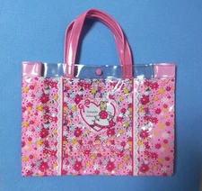 Maron Cream Floral Vinyl Bag Made In 1999 Sanrio Retro