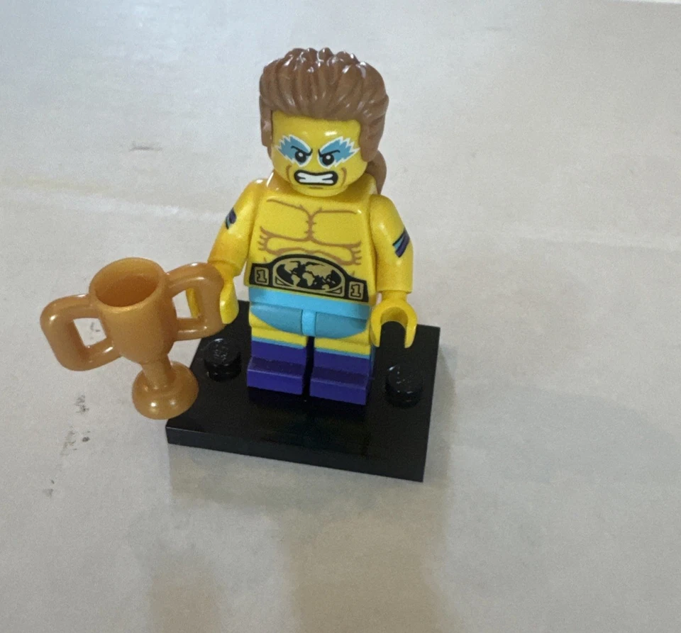 Lego Campeón de Lucha Coleccionable Minifigura Serie 15 CMF Luchador Completo Foto 2 de 3
