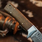 8.8" inch Handmade Damascus Hunting Knife Full Tang Wood Handle Leather Sheath — photo 10