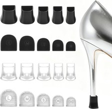 10 Pairs Heel Protectors for Grass, Non-Slip Heel Caps for High Heels, Anti-Nois