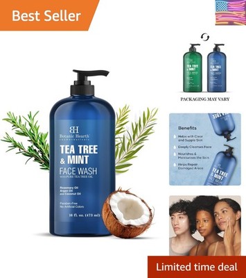 Tea Tree Face Wash With Mint | Acne Fighting, , Hydrating Liquid Face Soap Wi...