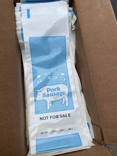 1000 GROUND PORK SAUSAGE MEAT FREEZER CHUB Butcher BAGS 2 LB Not For Sale