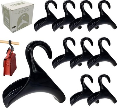 Bag Hanger, Purse Holder for Closet Black Backpack Hanger Hook for Organizer ...