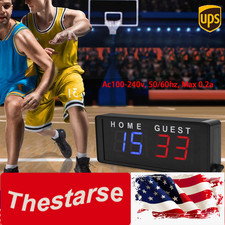 Mini Scoreboard for Indoor/Outdoor Games, Tabletop Electronic Digital Scoreboard