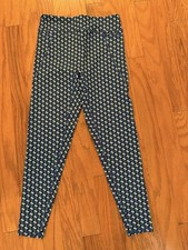 Boden Blue, Green, Black, and White Leggings Size 10, NWT