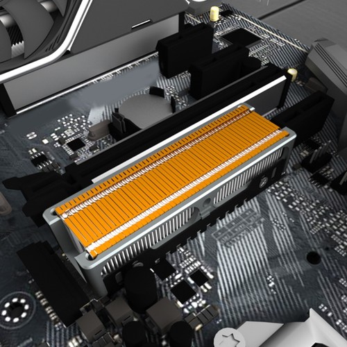 for M.2 Disk Heatsink Heat Pipe SSD Radiator Nvme Hard Disk 2280 221 - Afbeelding 2 van 8