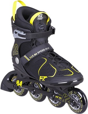 K2 Inliner Inline Skates F.I.T. 84 SPEED ALU Inline Skate black/yellow Fitness S