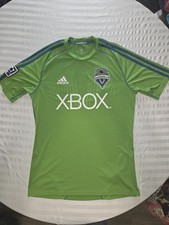 Adidas Seattle Sounders FC Soccer Jersey Mens Size Small Green MLS