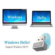 USB Fingerabdruck Sicherheitsschl&uuml;ssel FIDO U2F Tragbarer Leseger&auml;t f&uuml;r PC
