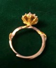 Pretty Silver Tone, Two Tone, Peridot Ring, Size 8, Mint Condition! — photo 6