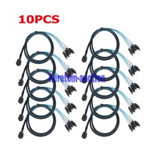 10x Mini SAS SFF-8643 To 4 SATA 7pin Hard Disk 6Gbps Data Server Raid Cable 1M
