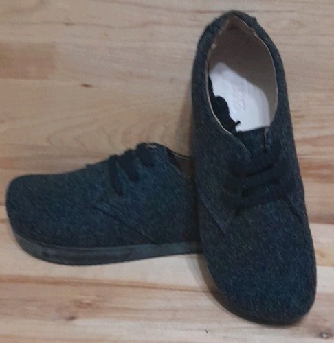 KALSO: EARTH "FAROE LOKAH" BLACK WOOL Shoes Negative Heel WOMEN'S 6 NEW WITH BOX - Picture 8 of 8