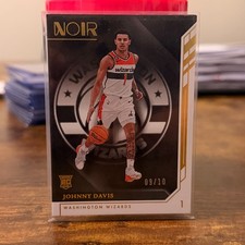 2022-23 Panini Noir Johnny Davis Association Edition Gold RC /10 #142 Wizards