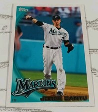 JORGE CANTU #618 2010 Topps Baseball Card Florida Marlins