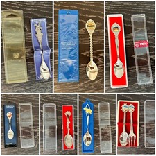 7 Vintage Collectible Spoons with Original Packaging/Box