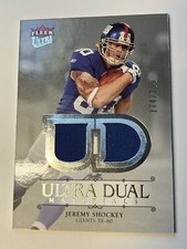 2007 Fleer Ultra - Dual Materials Silver #UDM-JS Jeremy Shockey /199 (MEM)