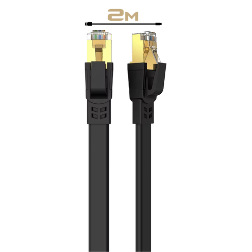 Łata Kabel Ethernet Internet Sieć LAN Płaski kabel CAT 8 Highspeed 40 Gbps NOWY - Zdjęcie 14 z 25