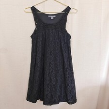 Forever 21 Black Sleeveless Lace Dress Small Pre-owned