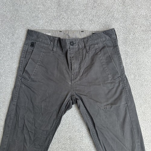 G-STAR RAW 3301 Herren Chino Hose Bronson W31 L34 Slim Fit Straight 27814 Braun - Bild 3 von 12