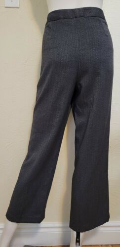 Style&Co. Pantalone elegante donna taglia 10 P orlato nero grigio spina di pesce 30X26 - Foto 2 di 3