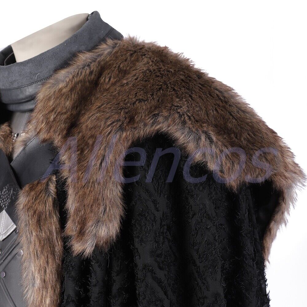 Game of Thrones Season 8 Jon Snow Cosplay Costume with Cloak Game of Thrones Season 8 Jon Snow Cosplay Costume with Cloak