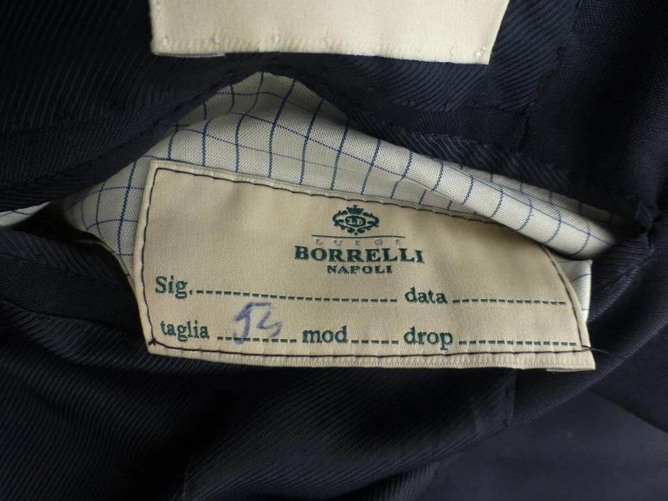 Blazer Luigi Borrelli 54R/44R Excelente Estado Traje Chaqueta Mohair Foto 4 de 4