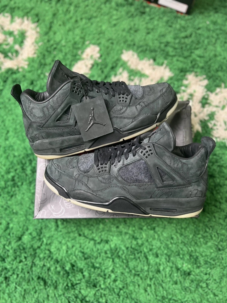 Jordan 4 best sale kaws black price