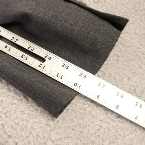 VINTAGE Jos A Bank Jacket Gray 100% Wool Sport Coat Blazer 44R - Picture 13 of 13