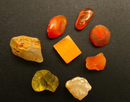 Cabochon Cantera Opal 9 - Opale Naturelle Du Mexique, Forme Cabochon, Couleur Orange