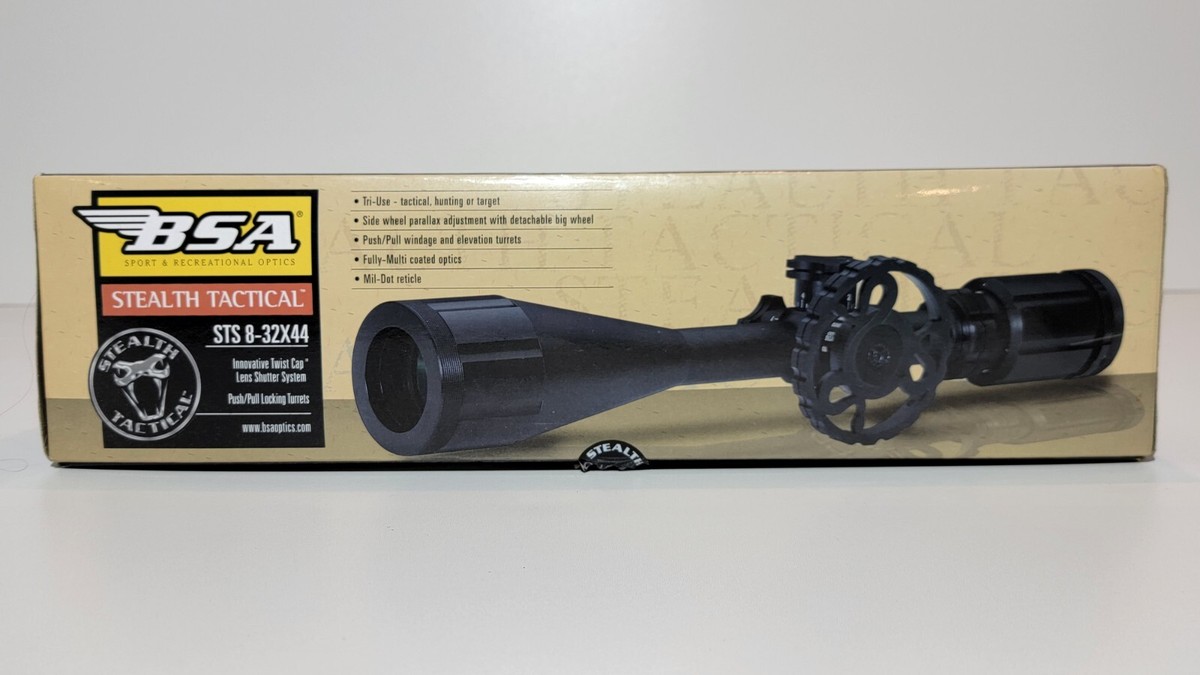BSA Optics ステルス タクティカル ライフルスコープ BSA製ステルスタクティカルスコープ STS4×32LE（実銃対応）正規