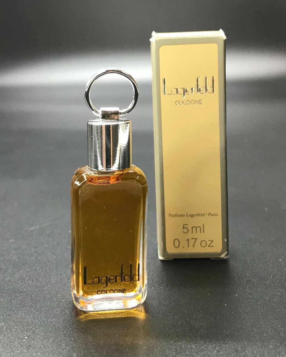 LAGERFELD Cologne Classic 5ml Miniature BOXED Vintage Pendant RARE