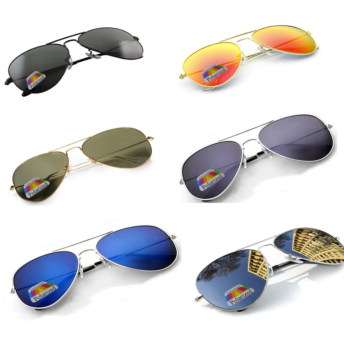 Polarized top sunglasses pilot