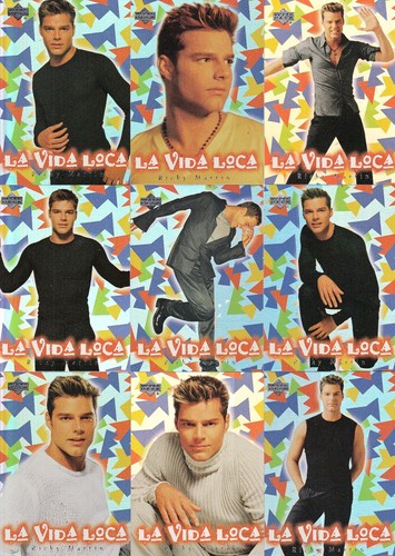 RICKY MARTIN 1999 UPPER DECK COMPLETE LA VIDA LOCA INSERT CARD SET L1 TO L15 - Picture 1 of 2
