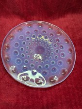 Antique Original Rene Lalique "Asters” pattern plate in opalescent glass