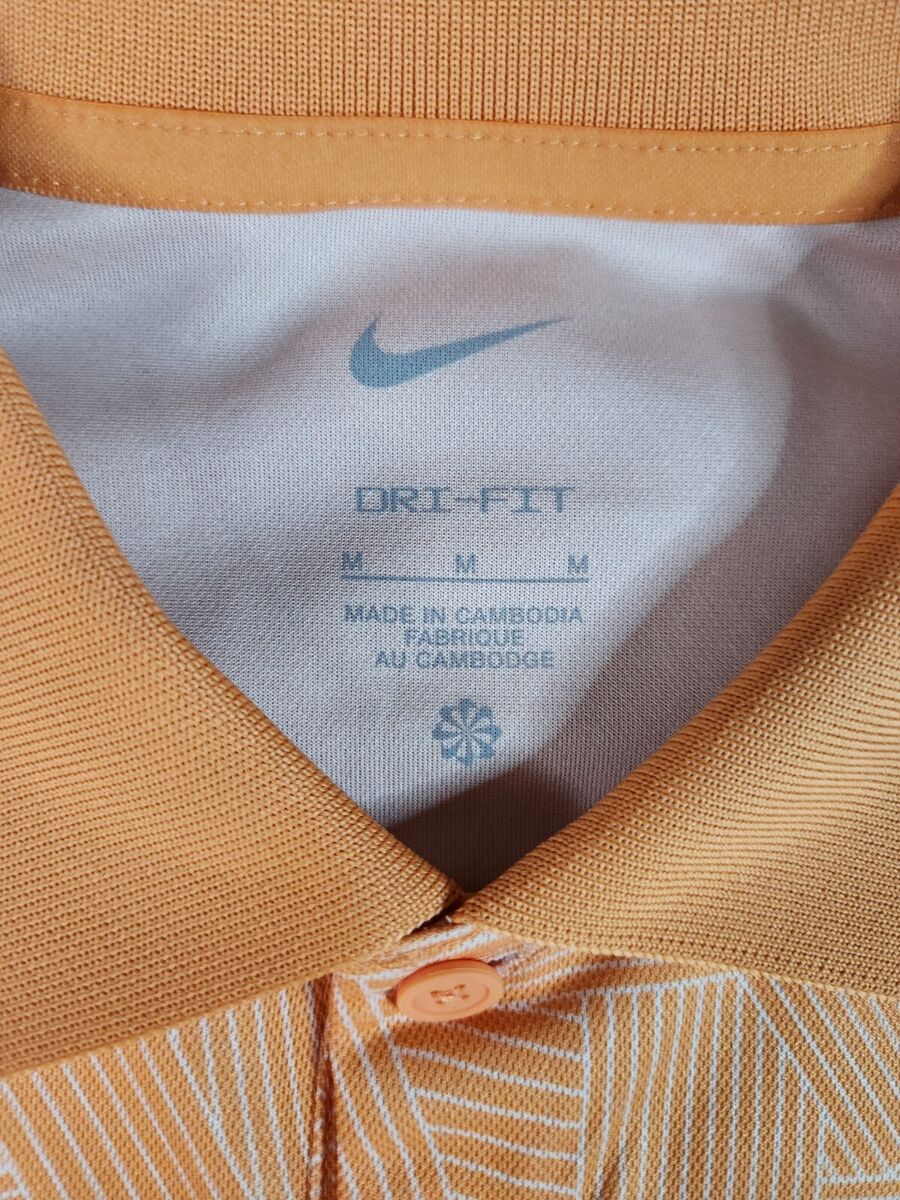 Nike Golf Dri-FIT Victory Polo Shirt Orange Trance Black Nike Golf Dri-FIT Victory Polo Shirt Orange Trance Black