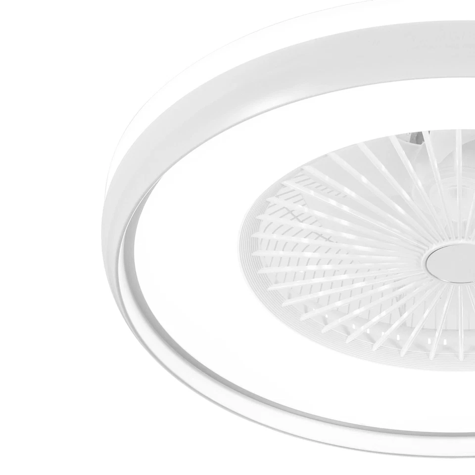 Plafoniera Ventilatore da Soffitto LED 62W Telecomando 6 Velocità Dimmer IP20 - Immagine 3 di 4