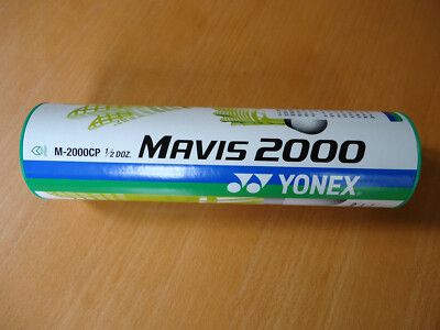 6 New Yonex Nylon Badminton Shuttlecocks Mavis 2000 yellow 