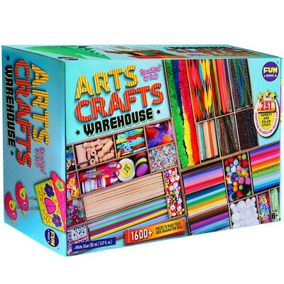 3 Layers Jumbo Arts and Crafts Supplies Warehouse, Biggest Chest Box 17.91Wx1...