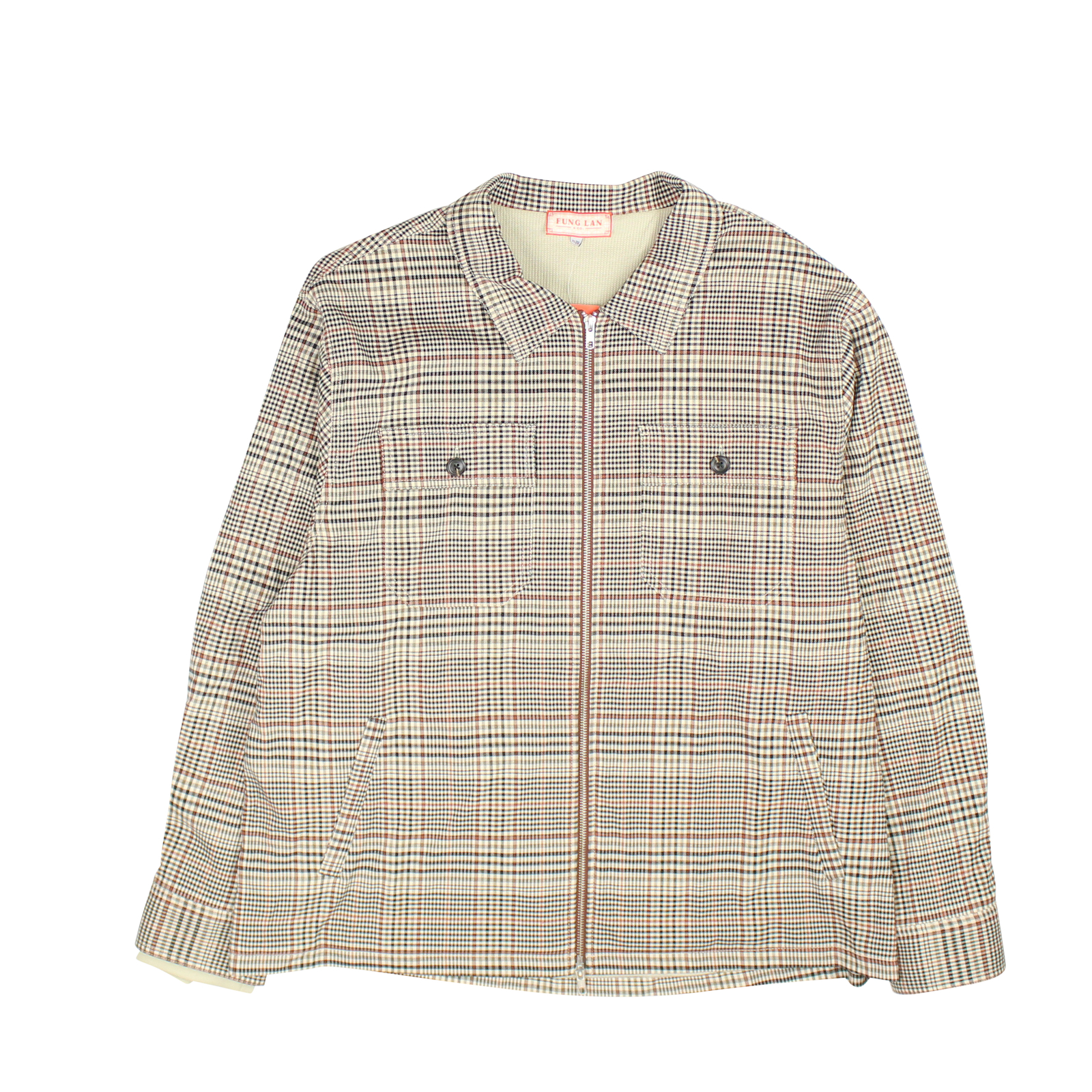 NWT FUNG LAN AND CO. КОРИЧНЕВАЯ РУБАШКА НА ПУГОВИЦАХ С УТЕПЛЕННОЙ ПОДКЛАДКОЙ, РАЗМЕР L, 250 ДОЛЛАРОВ